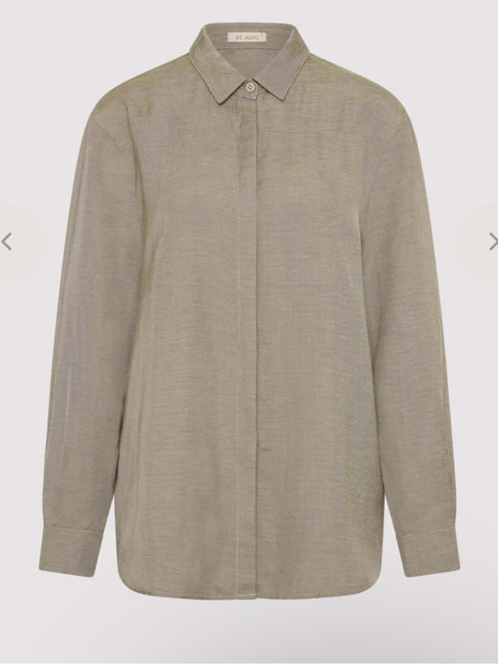 St. Agni Classic Melange Button Down Shirt-Rye M